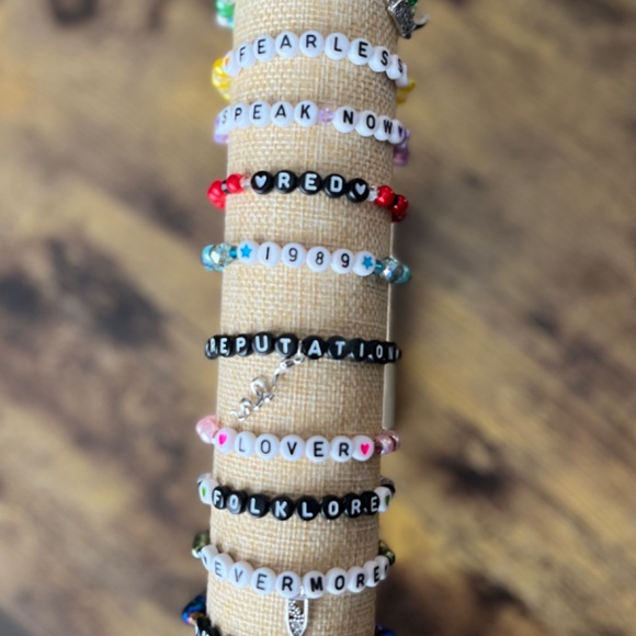 Taylor Swift Album Title Eras Tour Friendship Bracelets - Picture 2 of 4